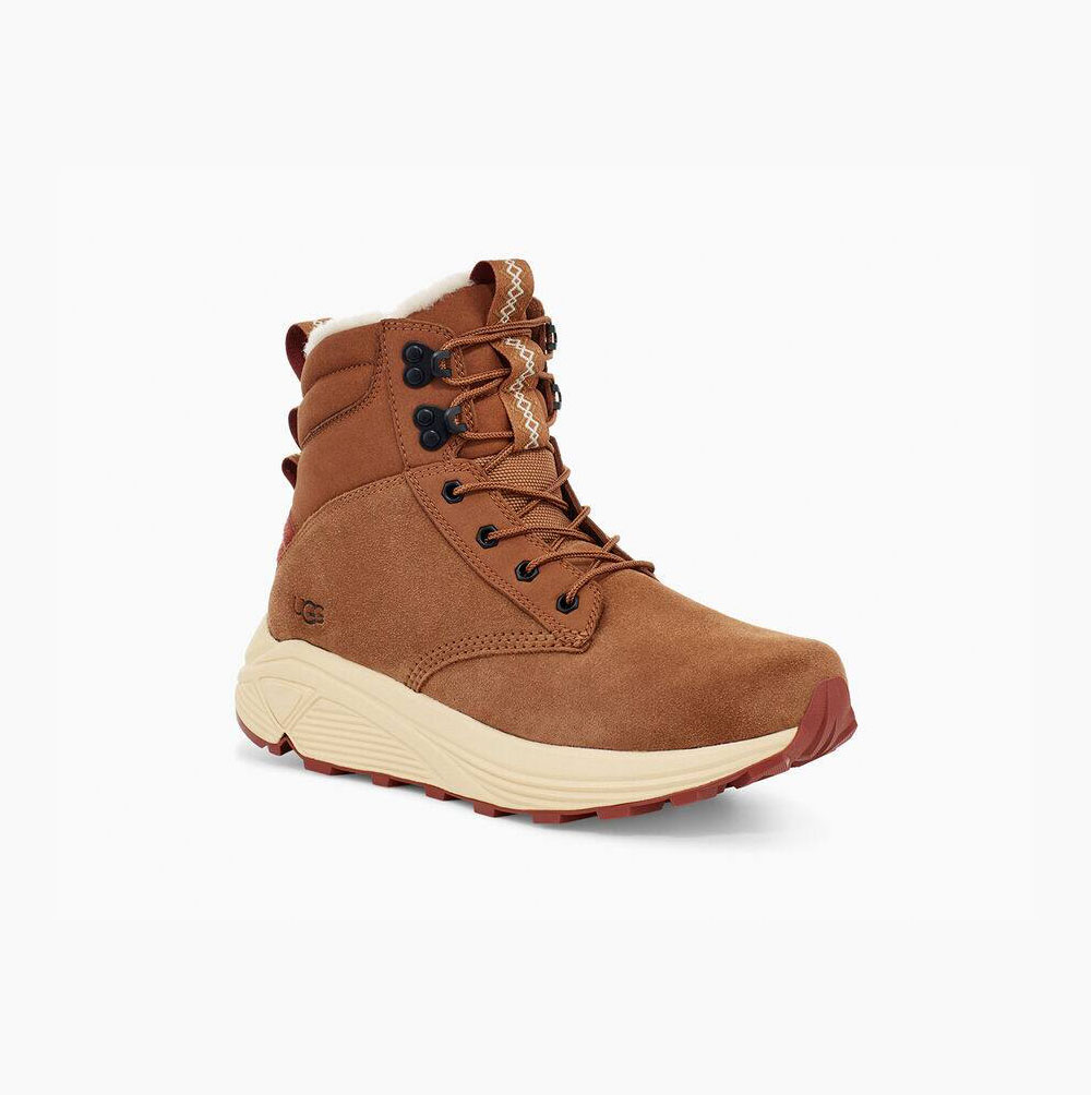 UGG Miwo Utility Weather Brown Sneakers for Men (STKI26473)